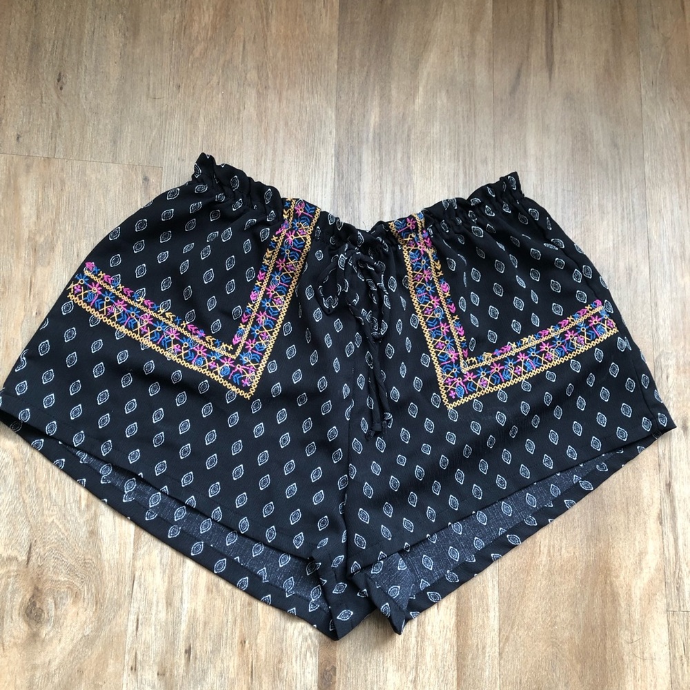 BOHO Paisley Pattern Flowy Shorts